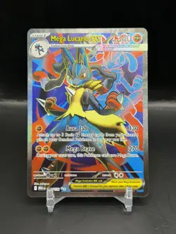 Pokemon TCG Mega Lucario EX 160/132 Ultra Rare Holo NM Mega Evolutions Full Art - Image 1