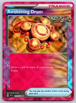 Awakening Drum - Temporal Forces TEF 141/162 ACE SPEC Holo Pokemon Card NM - Image 1