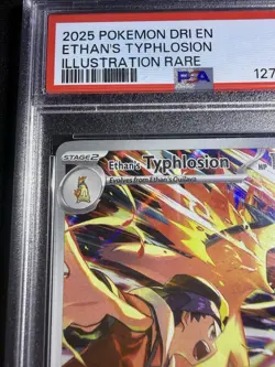 Pokemon TCG Ethan's Typhlosion Destined Rivals Illustration Rare Card PSA 9 - Image 5