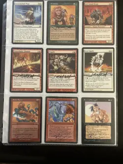 MTG-MB Mixed Lot Of Signed Magic The Gathering Cards By Miracola & Snoddy (MTG) - Image 1