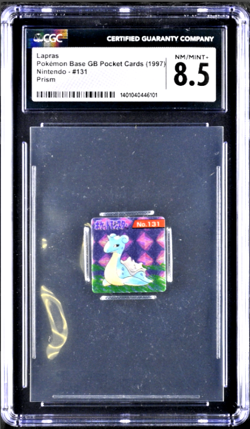 1997 Lapras 131 -| POP 1 / 0H |- Prism Holo Pokemon GB Pocket Card | CGC 8.5 - Image 2