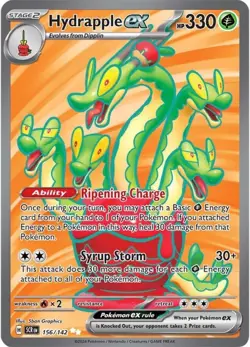 Pokemon Stellar Crown Hydrapple ex ex 156/142 Ultra Rare Holofoil Card - Image 1