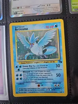 Articuno - 2/62 Pokemon Fossil Unlimited Holo Rare - WOTC 1999 Pokemon Card LP - Image 1