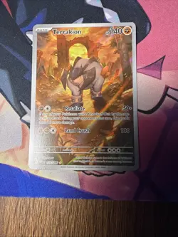 Terrakion 135/086 White Flare - Illustration Rare English Pokemon Card - NM/Mint - Image 1