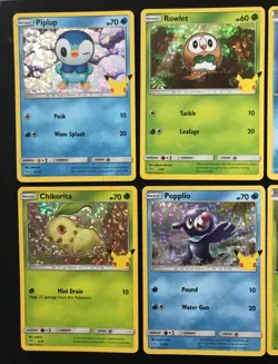 8 X McDonalds HOLO Celebrations 2021 Bundle Pokemon Cards Froakie Piplup Torchic - Image 2