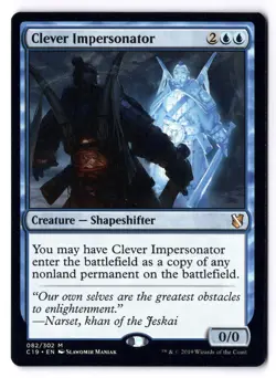 Clever Impersonator NM* Commander 2019 ENGLISH 082/302 mtg -UnltdCards - Image 1