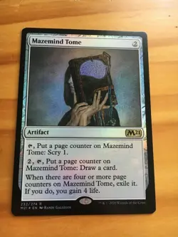 Mtg M21 Mazemind Tome FOIL NM - Image 1