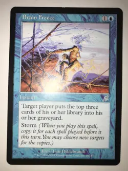 MTG - Brain Freeze - Scourge - LP/NM - Vintage - Image 1