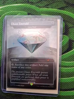 Magic The Gathering Sonic Secret Lair White Chaos Emerald (Lotus Petal) - Image 3