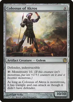 x1 Colossus of Akros Theros Magic The Gathering Regular 214 Artifact MTG - Image 1