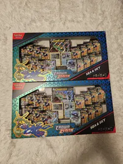 2x Pokemon Crown Zenith Sea and Sky Box Premium Collection Factory Sealed TWO - Image 1