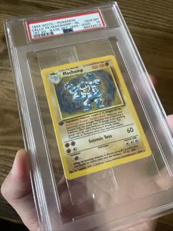 1999-2000 Cello Base Set pokemon machamp 1st edition Psa 10 - Image 3