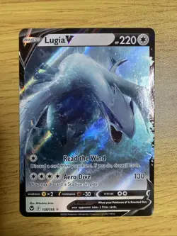 Pokemon Lugia v TCG Silver Tempest Ultra Rare Holo Card 138/195 Sword & Shield - Image 1