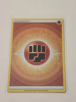 Fighting Energy 2022 Reverse Holo Non Textured Crown Zenith Pokemon TCG NM - Image 1