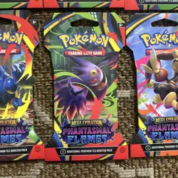 10x Pokemon TCG Phantasmal Flames Sleeved Booster Packs Random Pack Arts Sealed! - Image 3