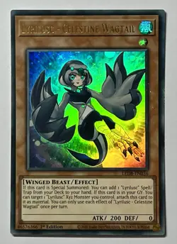 Lyrilusc - Celestine Wagtail LED8-EN036 (NM) Ultra Rare 1st Edition YuGiOh! TCG - Image 1