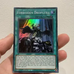 RA01-EN064 • Forbidden Droplet • Super Rare • 1st Ed • YuGiOh Near Mint - Image 1
