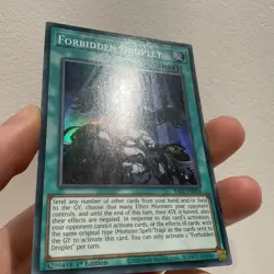 RA01-EN064 • Forbidden Droplet • Super Rare • 1st Ed • YuGiOh Near Mint - Image 2