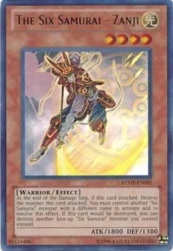 Yugioh! MP The Six Samurai - Zanji - RYMP-EN092 - Ultra Rare - Unlimited Edition - Image 1