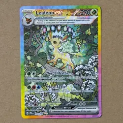 Pokemon TCG Leafeon EX Prismatic Evolutions Special Illustration Card 144/131 - Image 1