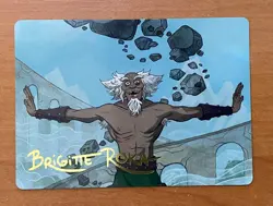 Bumi, Unleashed Art Card Signature Avatar: The Last Airbender NM MTG - Image 1