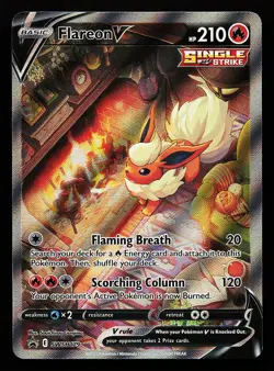 Flareon V SWSH179 Sword & Shield Promo Pokemon Card - Image 1