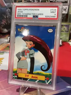 1999 JESSE #TV9 TOPPS POKEMON SERIES 1 CHARACTER CARDS PSA 9 🍒🫦 Pop 21 - Image 1