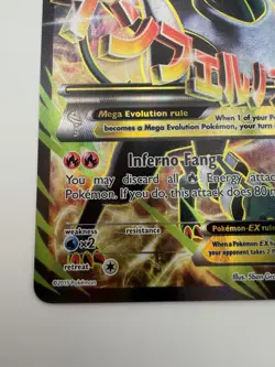 Pokemon XY Breakthrough M Houndoom EX Ultra Rare Card 154/162 NM - Image 4