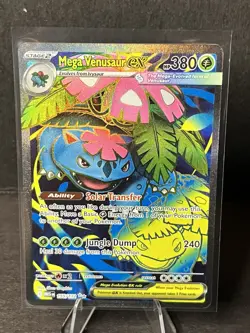 Mega Venusaur Ex Mega Evolution 155/132 Secret Rare Pokemon Card - Image 1