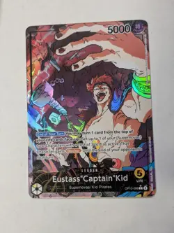 Eustass"Captain"Kid Leader Alt Art One Piece OP10-099 TCG English Card - Image 1
