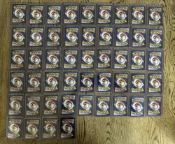 English Base Set Vintage Pokemon Card Lot 49 Count NM-MP Common Uncommon WOTC - Image 2