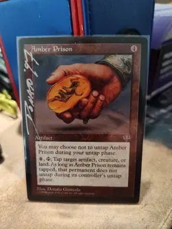 MTG✨Artist Signed AMBER PRISON Artist Proof✨Mirage NM RARE 1996 D. Giancola Art - Image 1