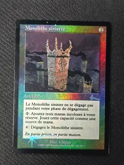 French Grim Monolith FOIL Urza’s Legacy Mtg Magic The Gathering 126/143 MP - Image 1