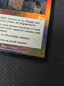 French Grim Monolith FOIL Urza’s Legacy Mtg Magic The Gathering 126/143 MP - Image 3