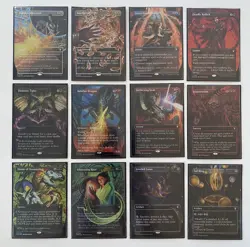 MTG Complete Set (12/12) *Foil* Borderless Frame Break CMM NM/MT 2x Sleeved - Image 2