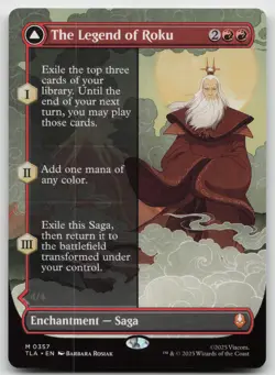 The Legend of Roku (Borderless) M Foil Avatar: The Last Airbender 357 NM - Image 1