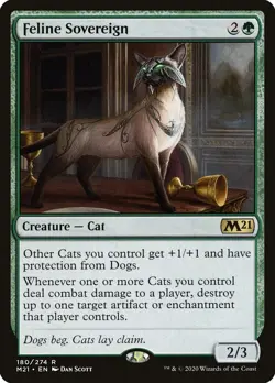 Feline Sovereign - Core Set 2021 (M21) - FOIL (Near Mint NM) - Image 1