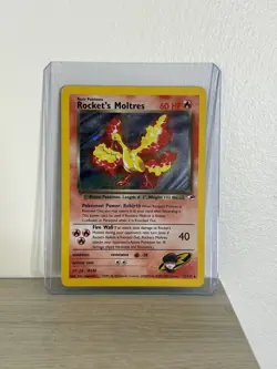 Rocket's Moltres - 12/132 - Pokemon Gym Heroes Unlimited Holo Rare Card WOTC LP - Image 1