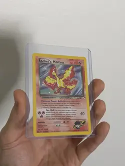 Rocket's Moltres - 12/132 - Pokemon Gym Heroes Unlimited Holo Rare Card WOTC LP - Image 5