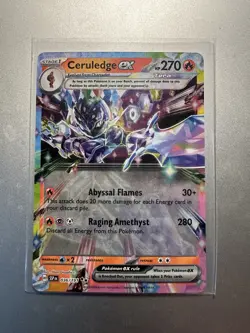 Pokemon TCG Surging Sparks Ceruledge EX 036/191 Holo Double Rare - Image 1