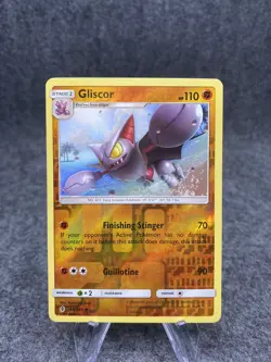 Pokemon TCG Gliscor Sun & Moon: Guardians Rising 68/145 Reverse Holo UC NM - Image 1