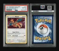 2021 Pokemon SWSH Black Star Promo Special Delivery Bidoof #117 PSA 10 - Image 2