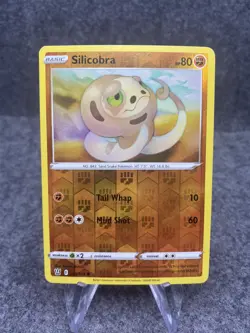 Pokemon TCG Silicobra Sword & Shield - Battle Styles 081/163 Reverse Holo C LP - Image 1