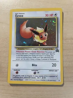 Eevee 11/53 Wotc Promo Holo (Moderately Played) Pokemon - Image 1