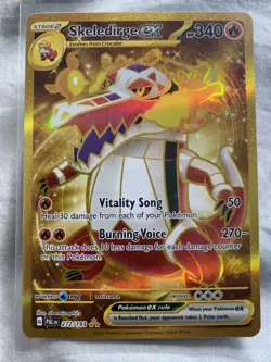 Pokemon TCG Skeledirge EX 272/193 Paldea Evolved Hyper Rare NM - Image 1