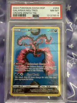 Pokemon TCG Galarian Moltres SWSH284 Black Star Promo Psa 8 - Image 1