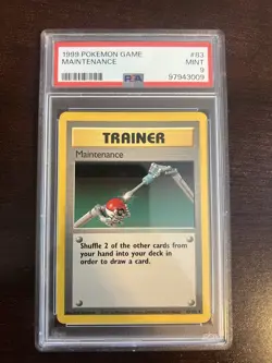 1999 POKEMON BASE SET UNLIMITED #83 MAINTENANCE PSA 9 - Image 1