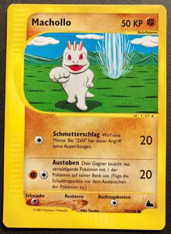 💥 Pokemon Skyridge * Machollo * 74/144 💥 Deutsch ~ in Excellent! - Image 1