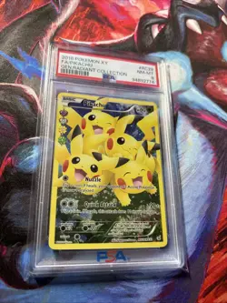 2016 POKEMON XY GENERATIONS RADIANT COLLECTION #RC29 FULL ART/PIKACHU PSA 8 - Image 1
