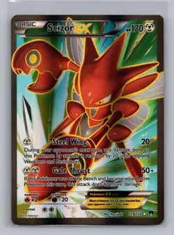 Pokemon XY - BREAKpoint Scizor EX Full Art - NM #119/122 10725 - Image 1